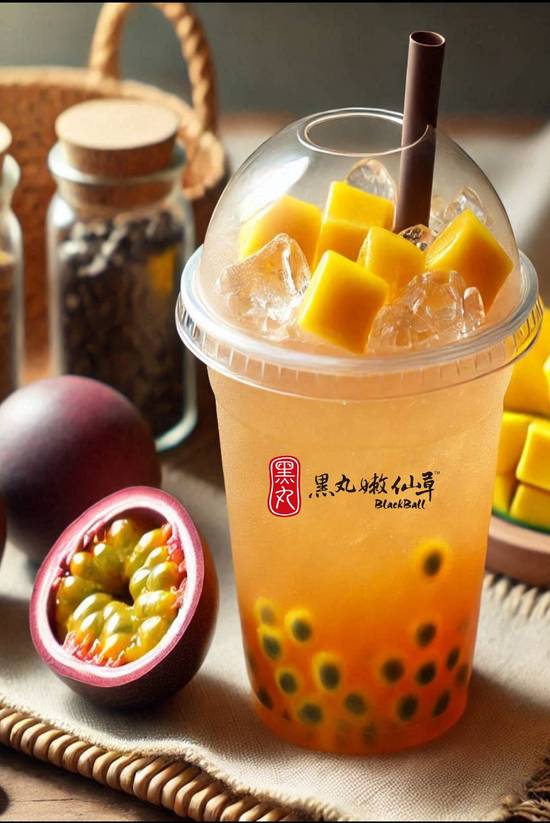 Mango & Passion Fruit Green tea 芒果百香果茉莉绿茶